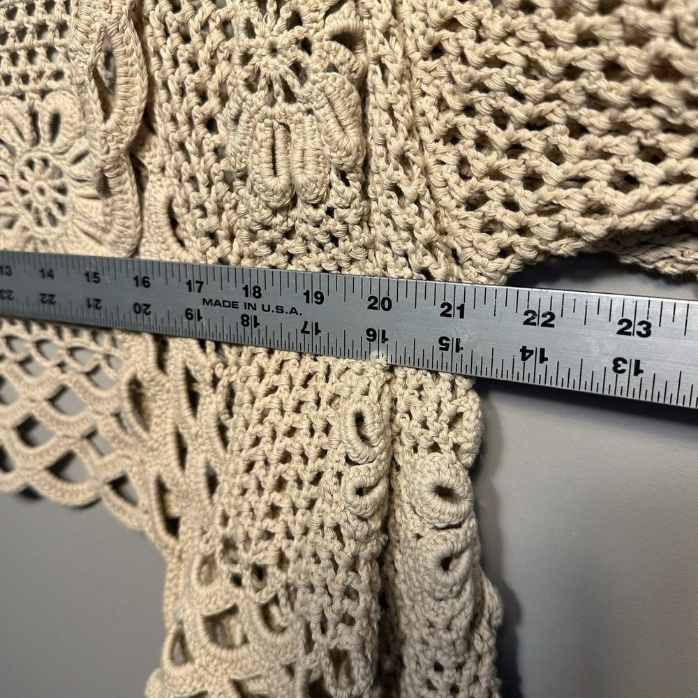 Vintage 90s Y2K Laundry Shelli Segal Sweater Womens Crochet Size S Boho Hippie - Picture 12 of 12